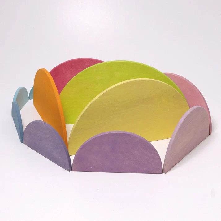 Grimm’s Semi Circles Pastel – 11 Pieces