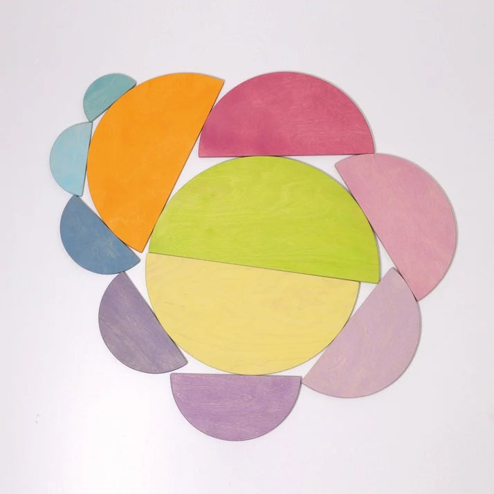 Grimm’s Semi Circles Pastel – 11 Pieces
