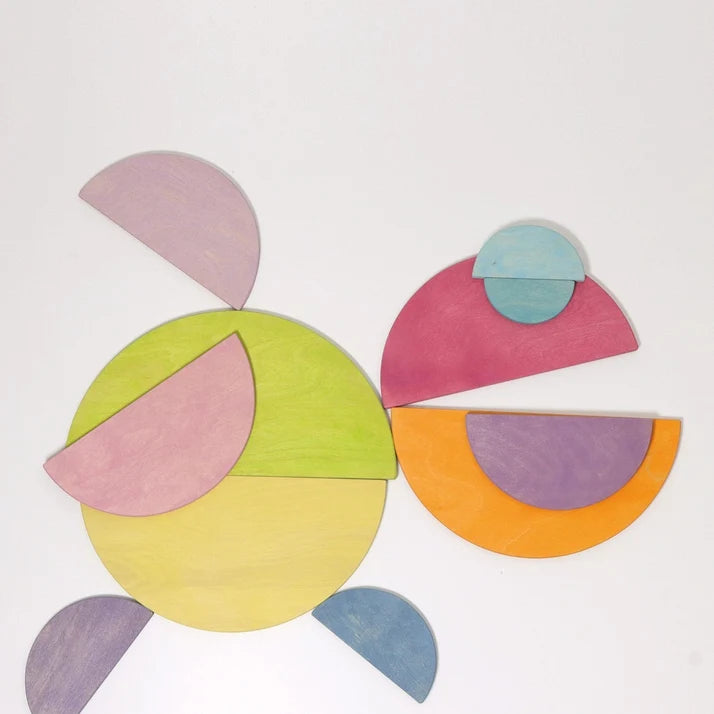 Grimm’s Semi Circles Pastel – 11 Pieces