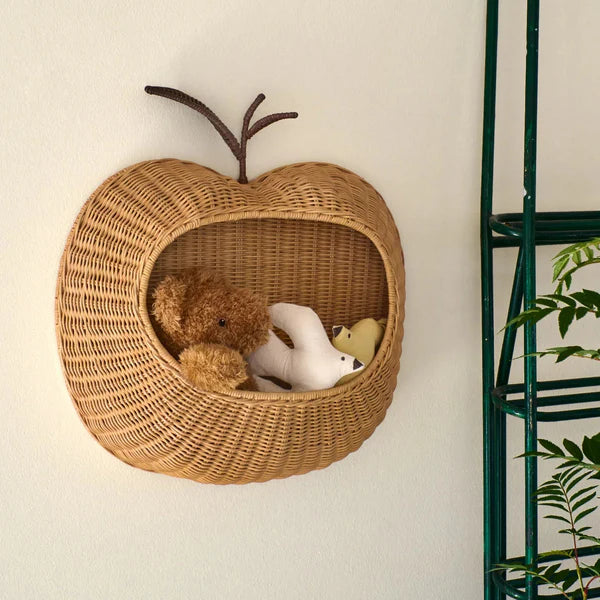 Ferm Living Apple Braided Wall Pocket – Natural