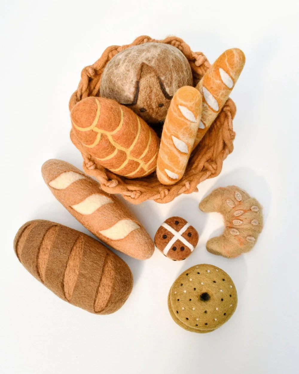 Tara Treasures Felt French Rye Loaf
