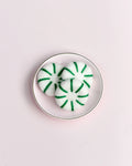 Tara Treasures Felt Peppermint Candy Lollies Green & White - Set of 3