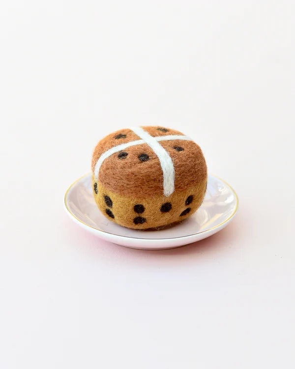 Tara Treasures Felt Hot Cross Bun