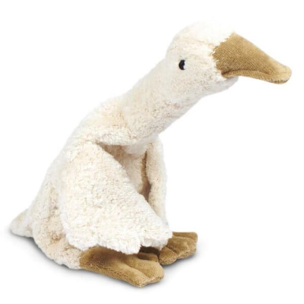 Senger Naturwelt Organic Cotton Cuddly Goose with Heat/Cool Pack – White