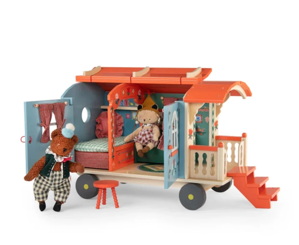 Moulin Roty Minouchkas – Baba Bear's Large Wooden Caravan