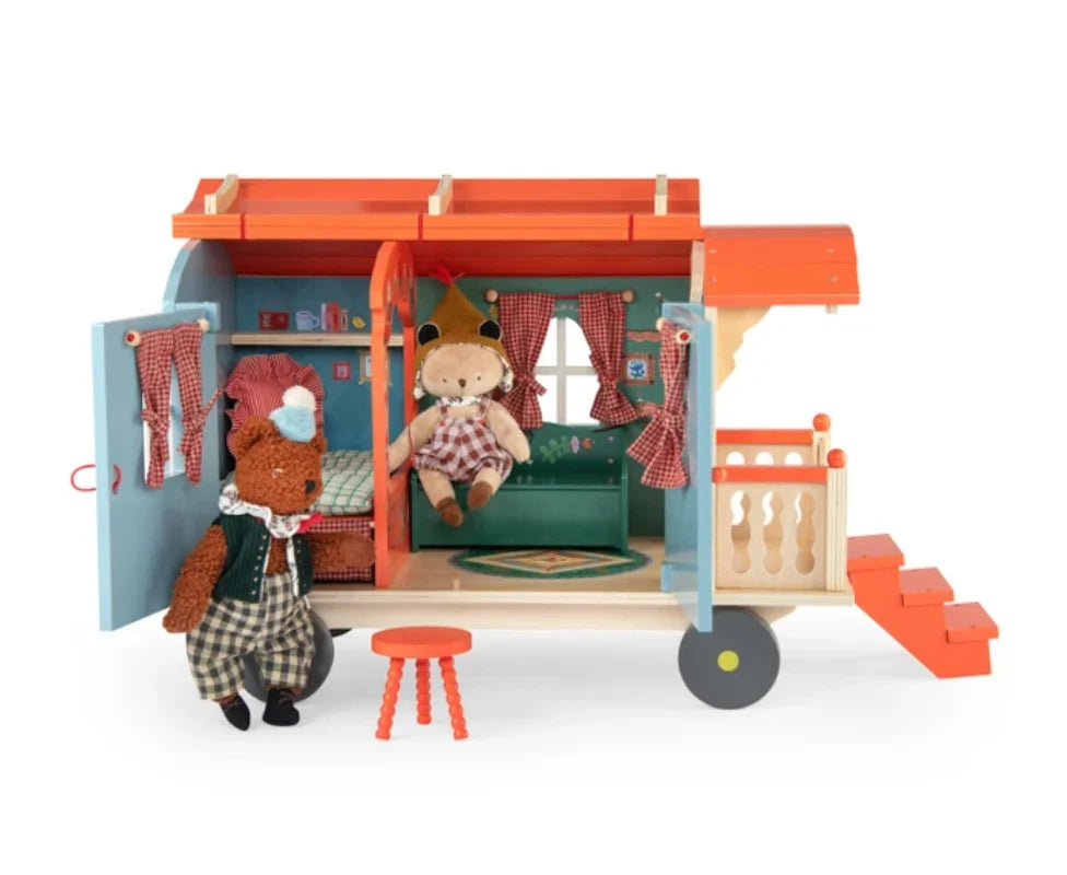 Moulin Roty Minouchkas – Baba Bear's Large Wooden Caravan