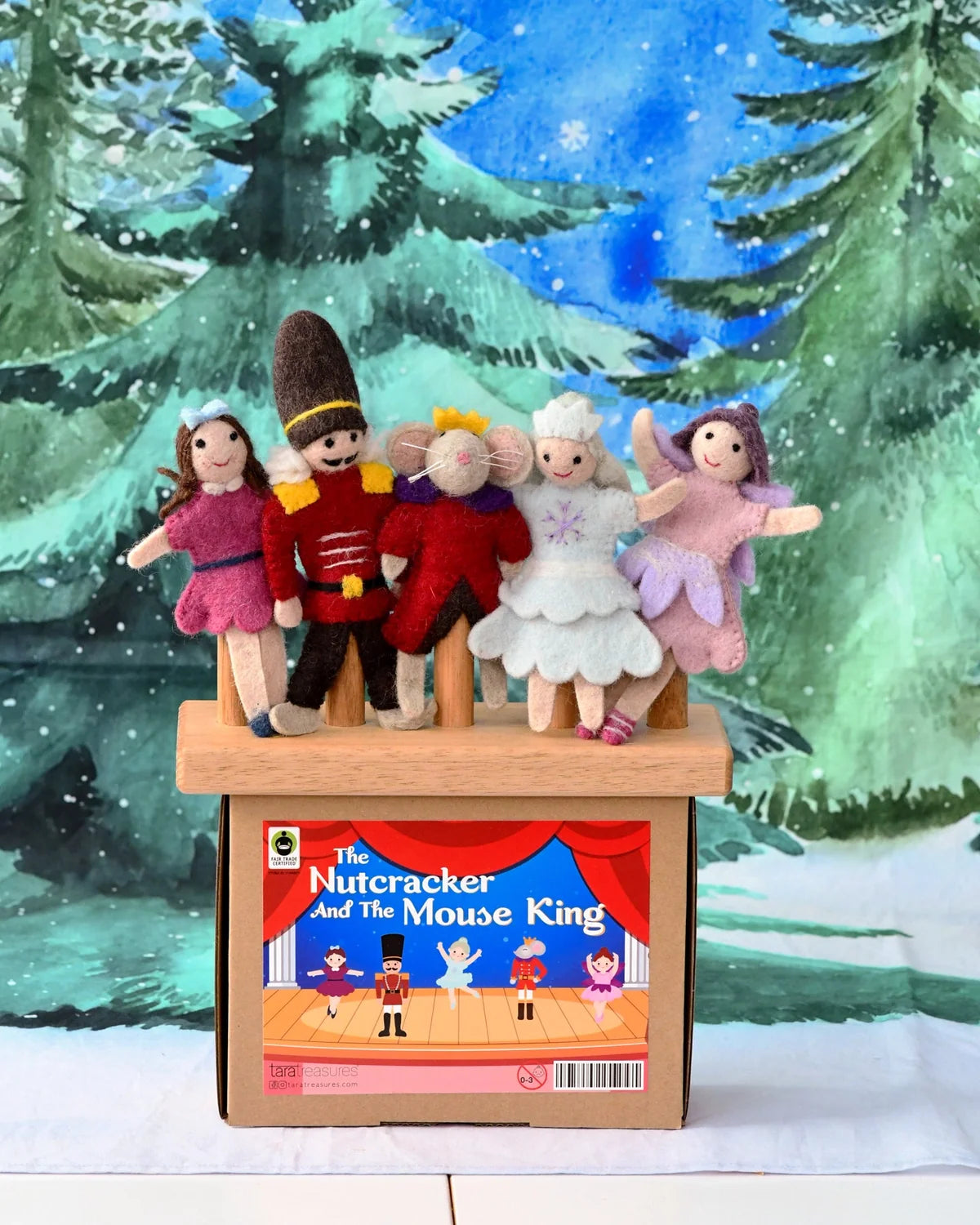 Tara Treasures Nutcracker & the Mouse King Finger Puppets Set