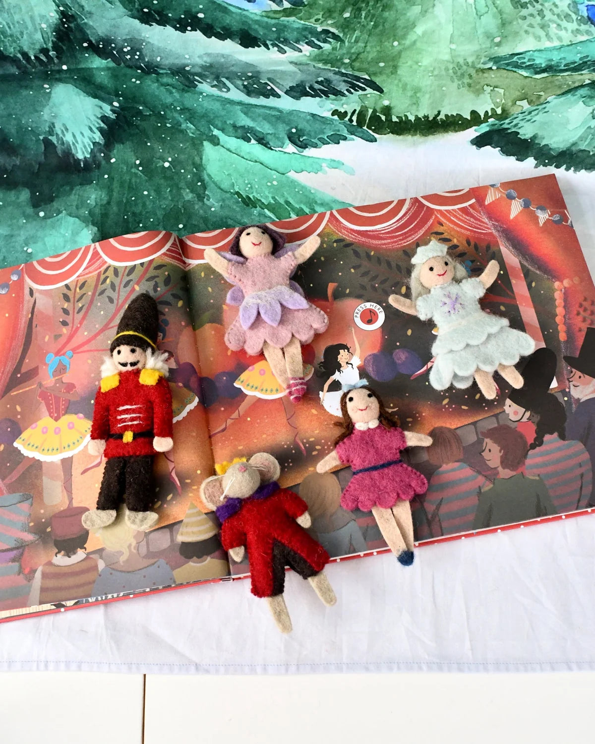 Tara Treasures Nutcracker & the Mouse King Finger Puppets Set