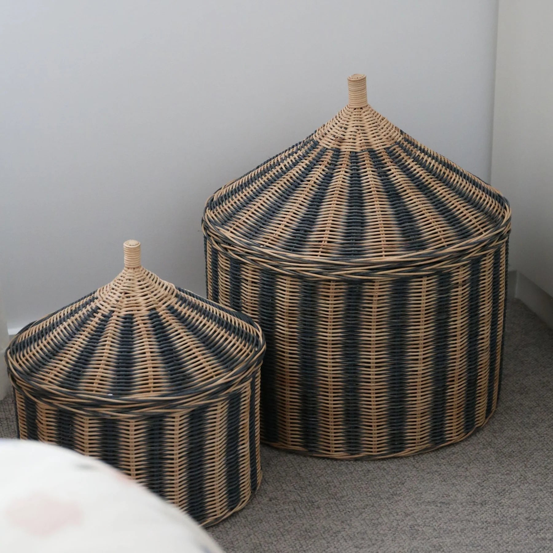 OYOY Circus Baskets – Blue (Set of 2)