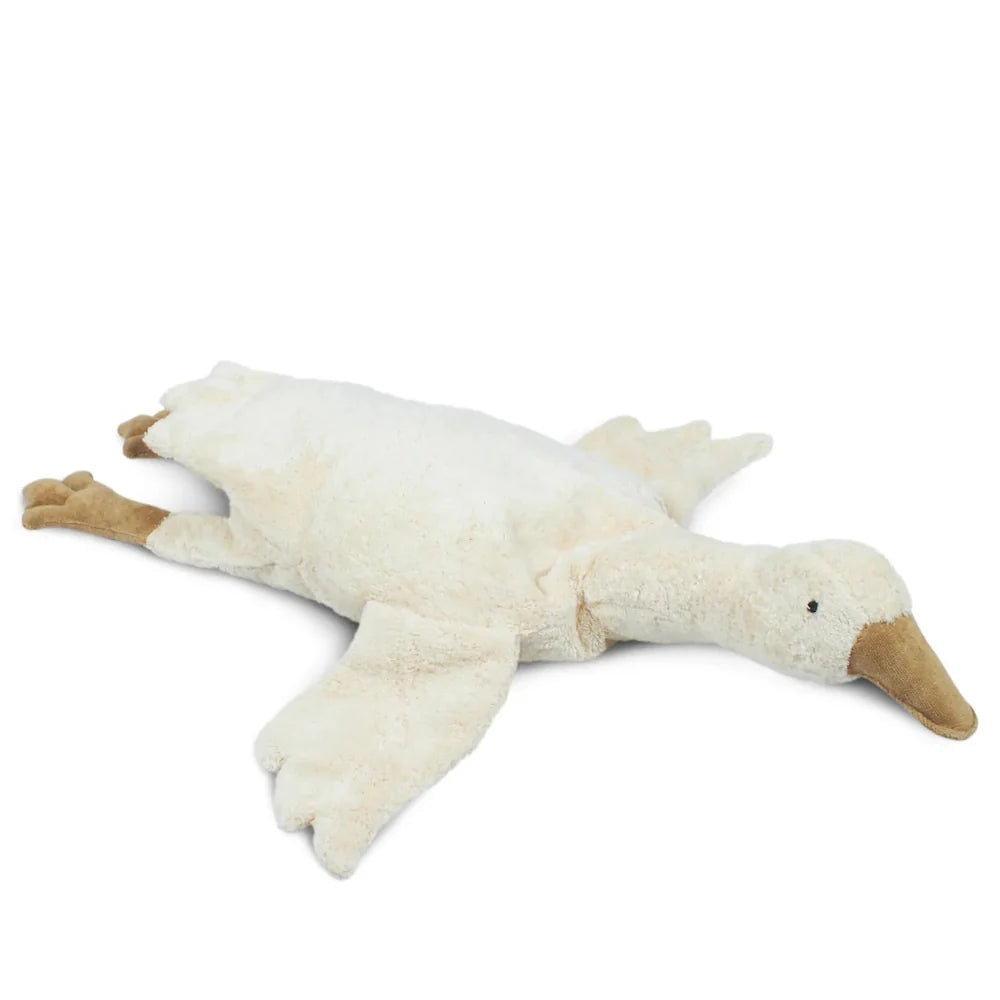 Senger Naturwelt Organic Cotton Cuddly Goose with Heat/Cool Pack – White