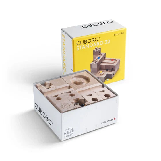 CUBORO Marble Run - Standard Starter Set of 32