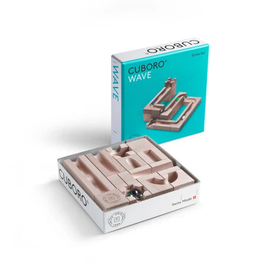 CUBORO Marble Run Extras - Wave Set of 22