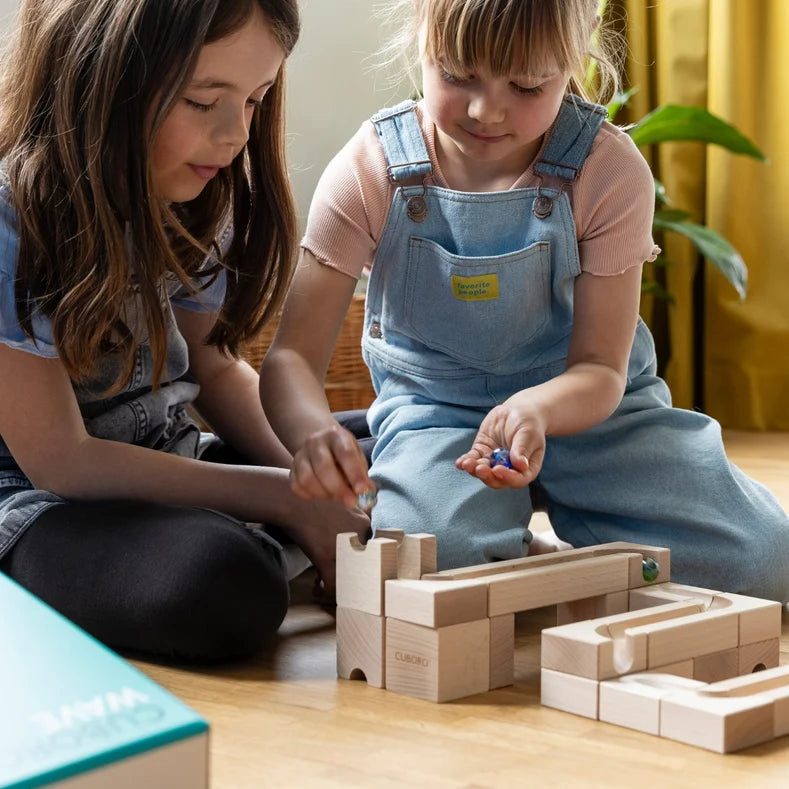 CUBORO Marble Run Extras - Wave Set of 22