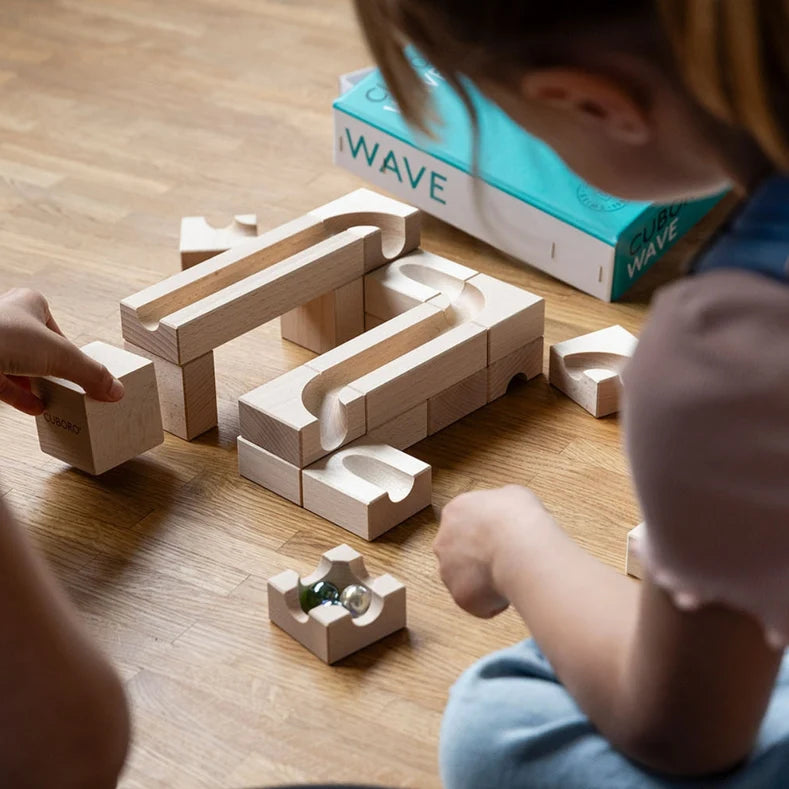 CUBORO Marble Run Extras - Wave Set of 22