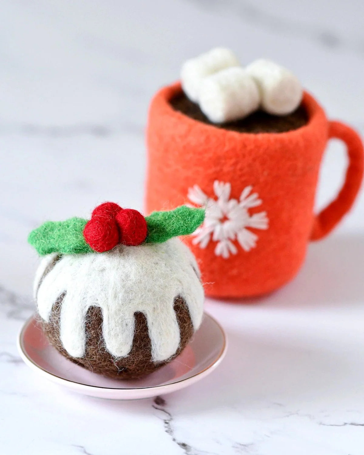 Tara Treasures Felt Christmas Pudding