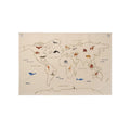Ferm Living The World Textile Map – Off-white