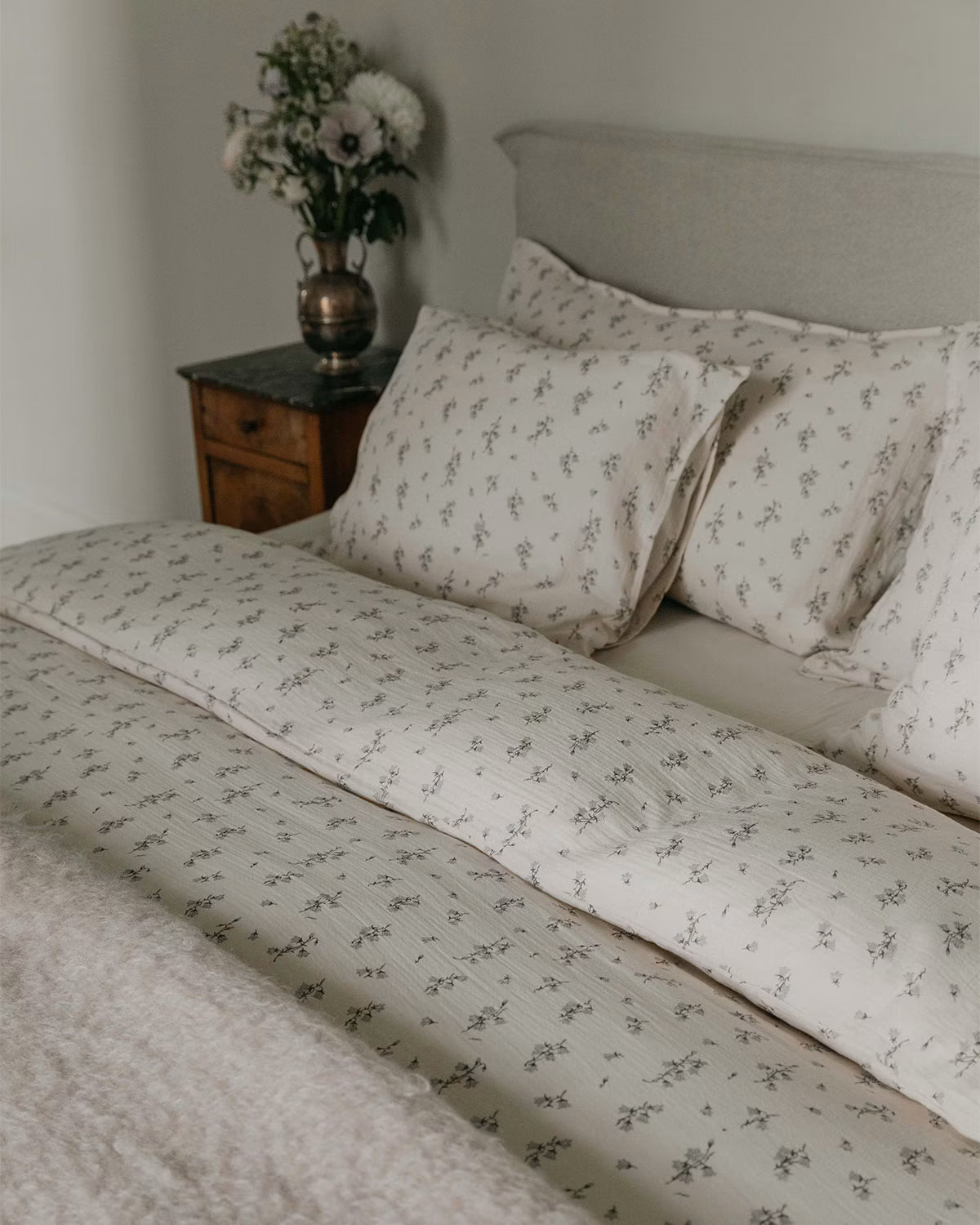Garbo & Friends Bluebell Muslin Pillowcase – 50x70cm