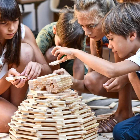 KAPLA Blocks Building Planks - 1000 Natural Set - Large Deluxe Wooden Box