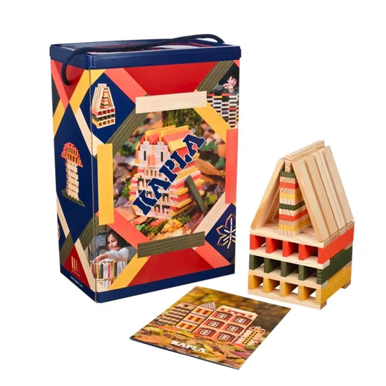 KAPLA Blocks Building Planks - 200 Autumn Set - Box