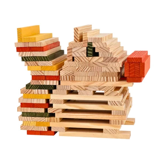 KAPLA Blocks Building Planks - 200 Autumn Set - Box