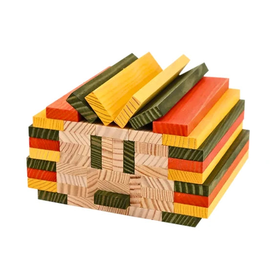 KAPLA Blocks Building Planks - 200 Autumn Set - Box