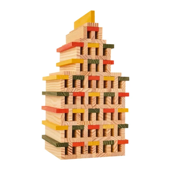 KAPLA Blocks Building Planks - 200 Autumn Set - Box