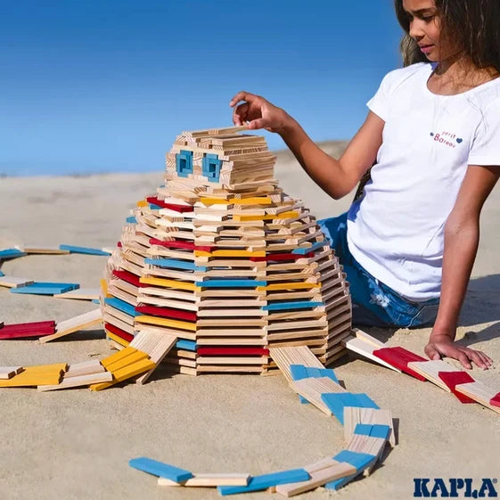 KAPLA Blocks Building Planks - 200 Summer Set - Box