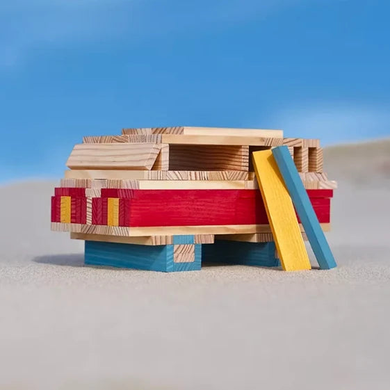 KAPLA Blocks Building Planks - 200 Summer Set - Box
