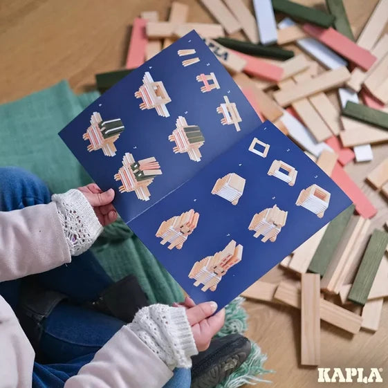 KAPLA Blocks Building Planks - 200 Spring Set - Box