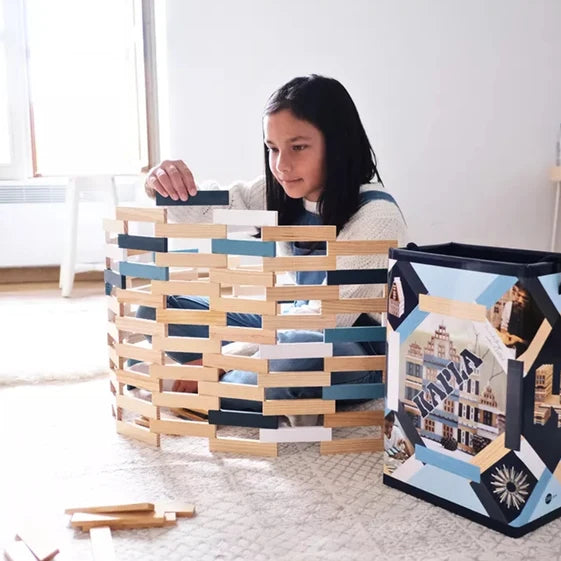 KAPLA Blocks Building Planks - 200 Winter Set - Box