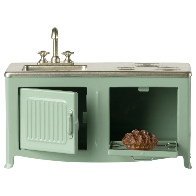 Maileg - Metal Kitchen with Pie, Mint