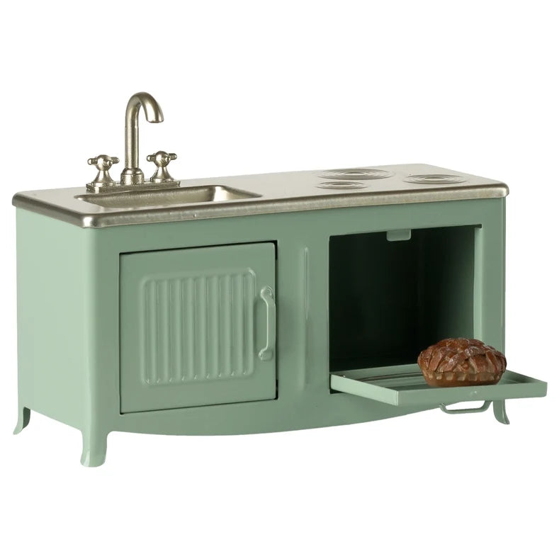 Maileg - Metal Kitchen with Pie, Mint