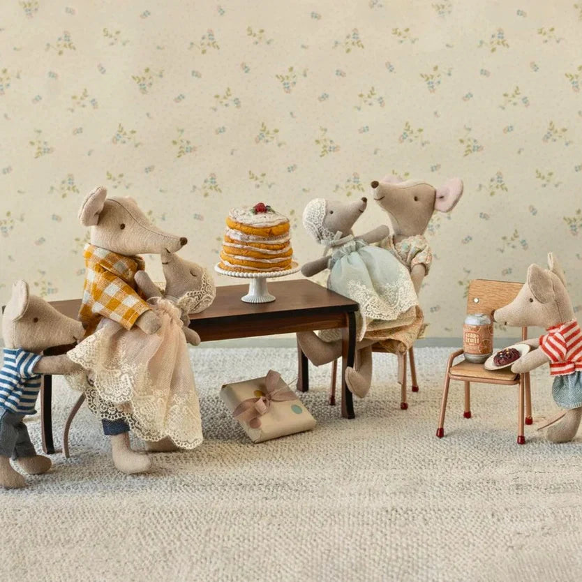 Maileg Mouse - Baby in Gown - Powder Pink