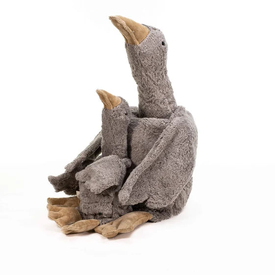 SENGER Cuddly Animal - Goose Large Grey Vegan w removable Heat/Cool Pack