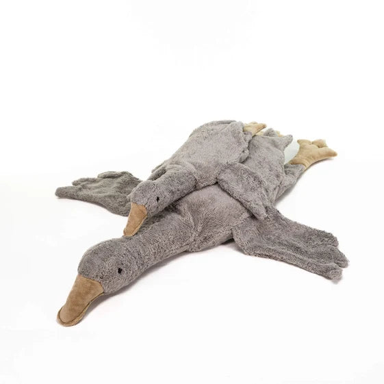 SENGER Cuddly Animal - Goose Large Grey Vegan w removable Heat/Cool Pack