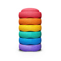 Stapelstein Original Balancing & Stepping Stones – Classic Rainbow Set